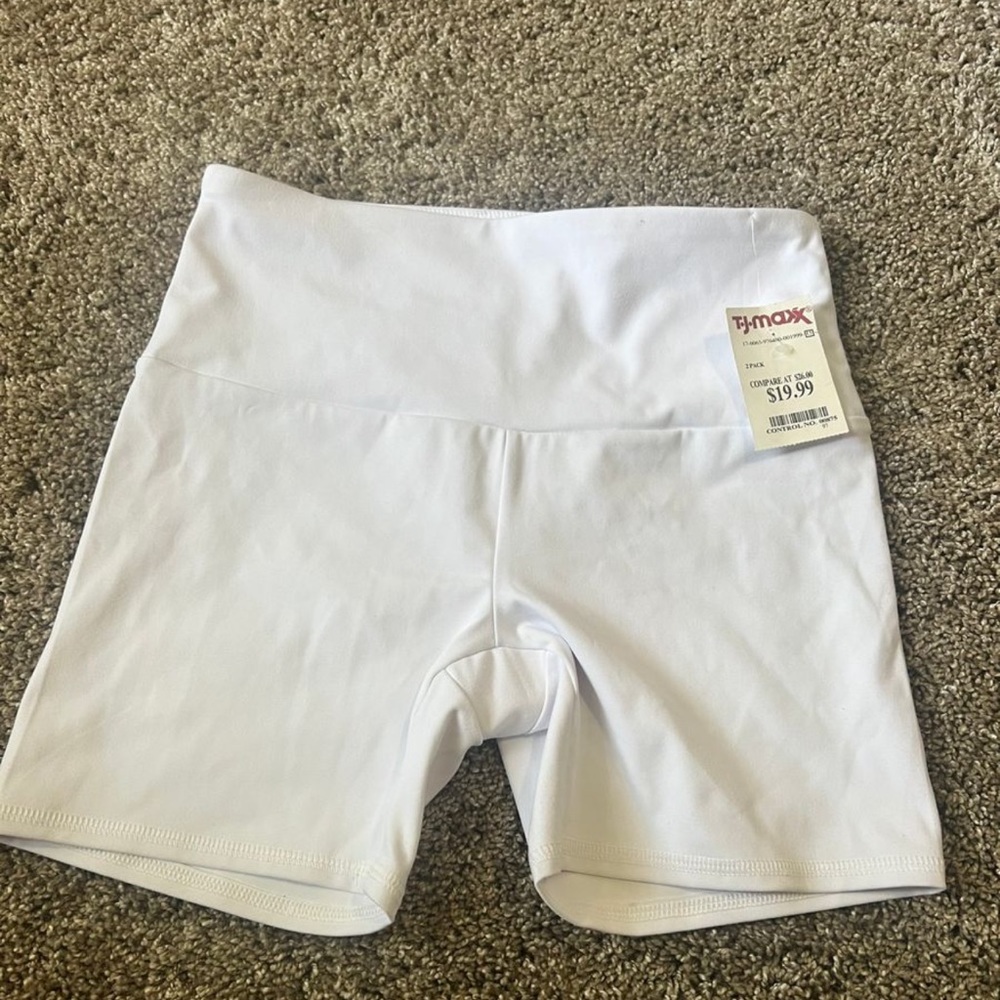 White TJMax Workout Shorts